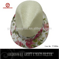 wide brim straw fedora hat